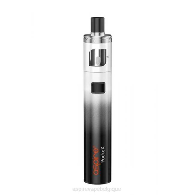 Aspire Pockex kit édition anniversaire dégradé noir et blanc Aspire vape avis 86XN117