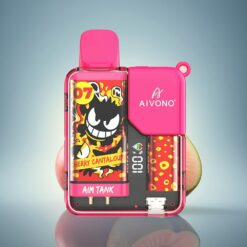 Aivono Aim Tank 9500 Puffs Cantaloupe Cerise avec 650mAh et 5% de nicotine