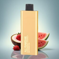 Alibarbar Pandora 7000 Puffs Fraise Noix de Coco Pastèque E-liquide 17 ml Résistance 1.0 Ohm