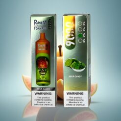 RandM Fumot Tornado 9000 Puffs Bonbon Acidulé Rechargeable 850 mAh Mesh Coil