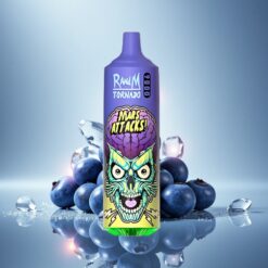 RandM Fumot Tornado 9000 Puffs Glace Myrtille 18 mL 850 mAh