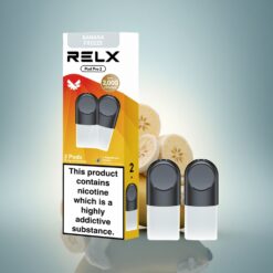 Relx Pod Pro 2 Vape Device Dessert-Banana Glacé 18mg/ml de nicotine avec 1,9ml et 3 modes de tension