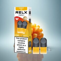 Relx Pod Pro 2 Vape Device Glace à la Mangue 18mg/ml Nicotine - 1.9ml - 3 Modes (5.5W/6.5W/8W) - 2 ou 3 Pods/Paquet