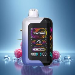 SMOK SPACEMAN SP40000 Puffs Glace Bleue Framboise 1000mAh 50mg Nicotine